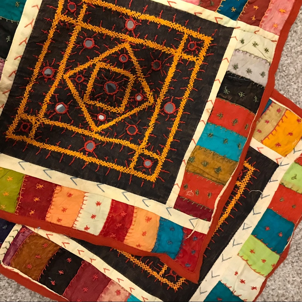 Handmade pillowcases from India